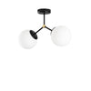 Plafoniera Damar 6331 Bianco e Nero