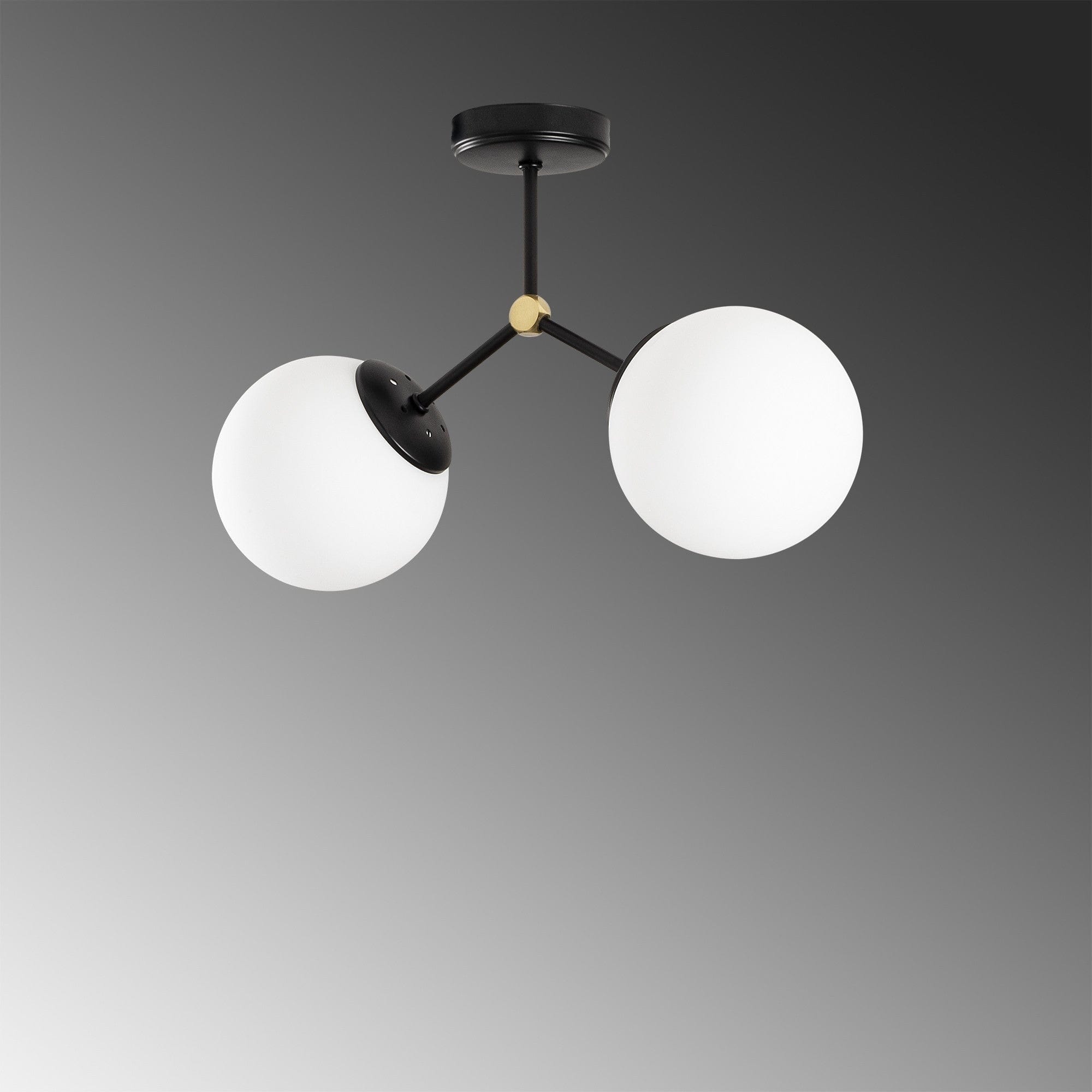 Plafoniera Damar 6331 Bianco e Nero (2)