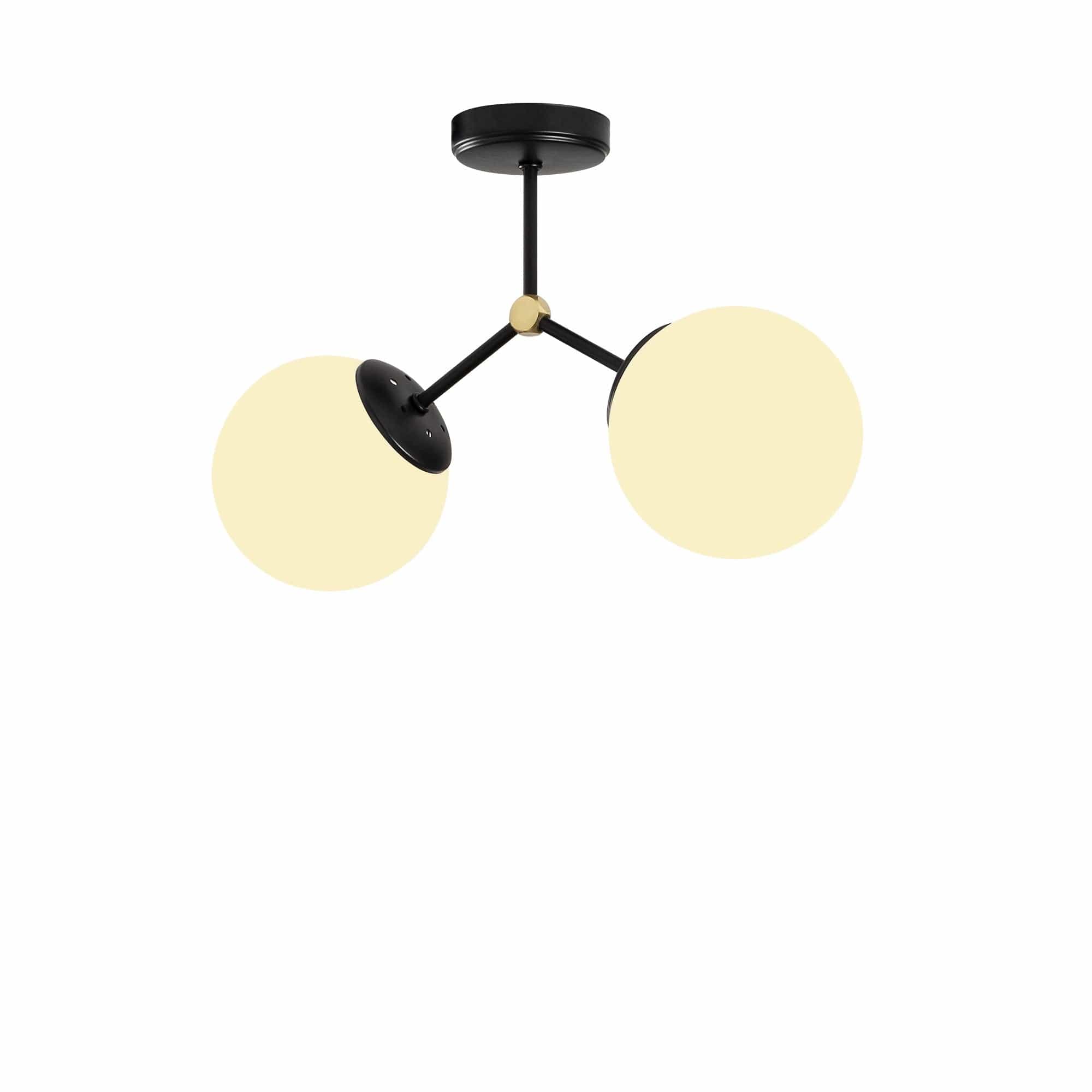 Plafoniera Damar 6331 Bianco e Nero (3)