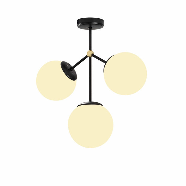 Plafoniera Damar 6336 Bianco e Nero (3)