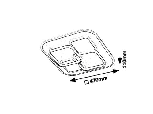 Plafoniera Delion 6250 Bianco (10)