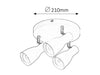 Plafoniera Ebony Round 6028 Bianco (4)