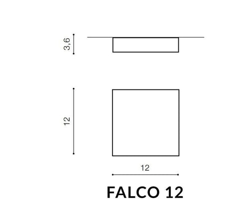 Plafoniera Falco 12 AZ2781 Bianco (1)