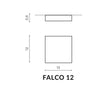 Plafoniera Falco 12 AZ2783 Nero (3)