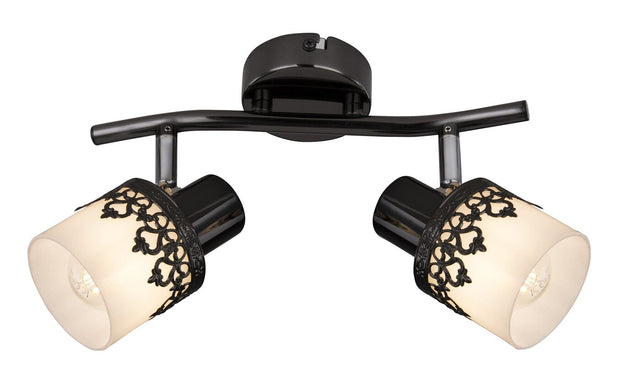 Plafoniera Lacey 5342 Bianco e Nero