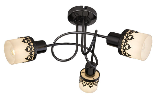 Plafoniera Lacey Round 5343 Nero