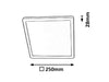 Plafoniera Lambert 3359 Argento (2)