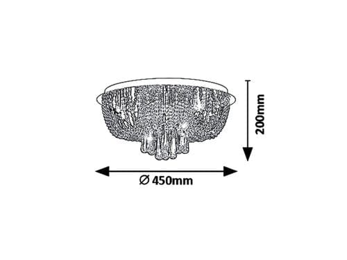 Plafoniera Larisha 6806 Cromo (1)
