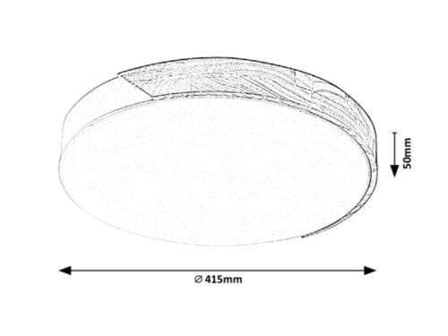Plafoniera Maple 3528 Nero (1)