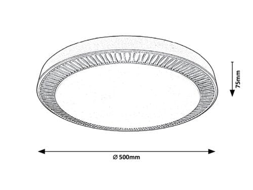 Plafoniera Matea 3000 Marrone (9)