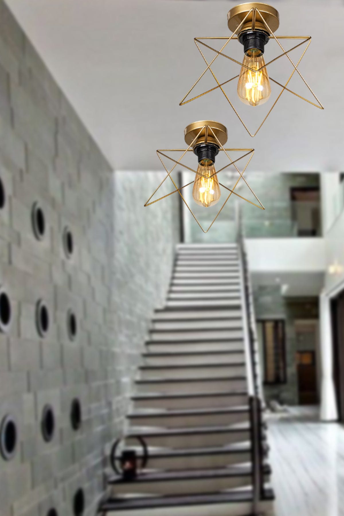 Oyo Plafoniera Modes Ottone