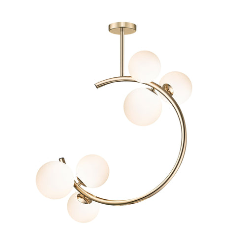 Plafoniera Molecule Oro