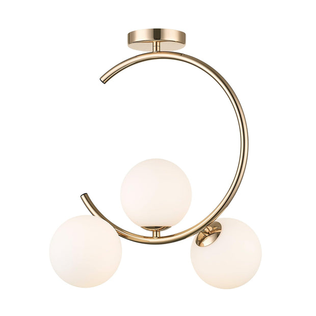 Plafoniera Molecule Oro