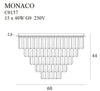 Plafoniera Monaco C0137 Cromo (2)