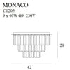 Plafoniera Monaco C0205 Oro (1)