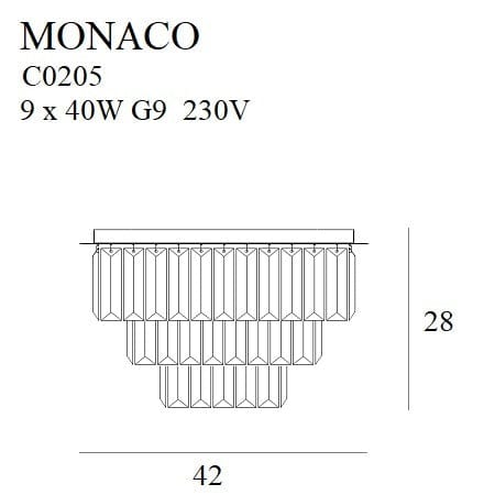 Plafoniera Monaco C0205 Oro (1)