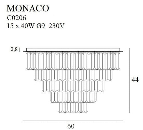 Plafoniera Monaco C0206 Oro (1)