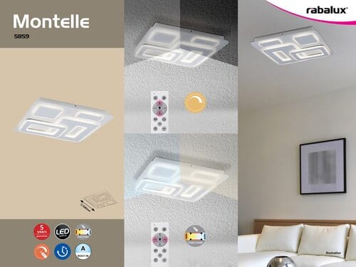 Plafoniera Montelle 5859 Bianco (7)