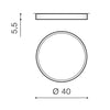 Plafoniera Monza II R Smart 40 AZ3243 Nero (2)