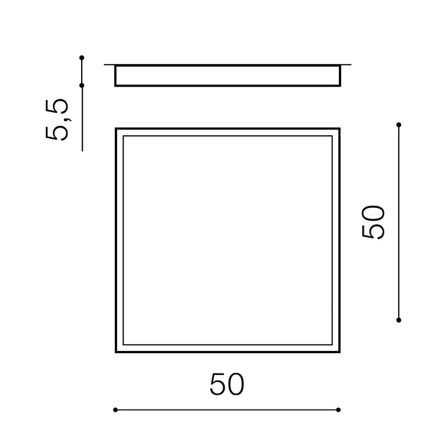 Plafoniera Monza II S Smart 50 AZ3275 Nero (2)