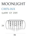 Plafoniera Moonlight C0076-06X Cromo (2)