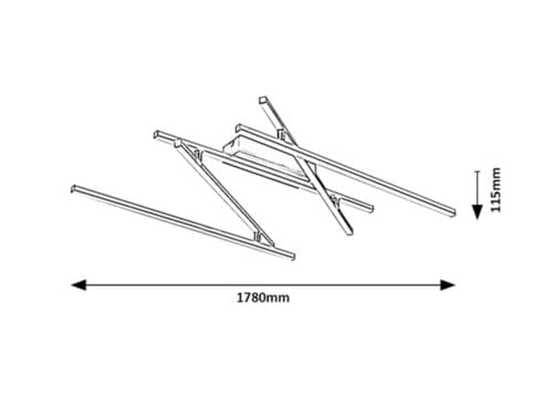 Plafoniera Negan 71020 Argento (5)