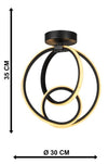 Oyo Plafoniera Neo Nero