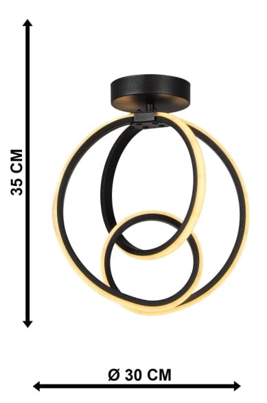 Oyo Plafoniera Neo Nero