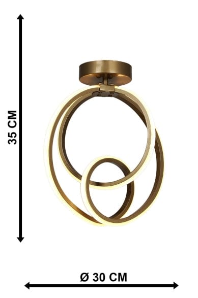 Oyo Plafoniera Neo Ottone
