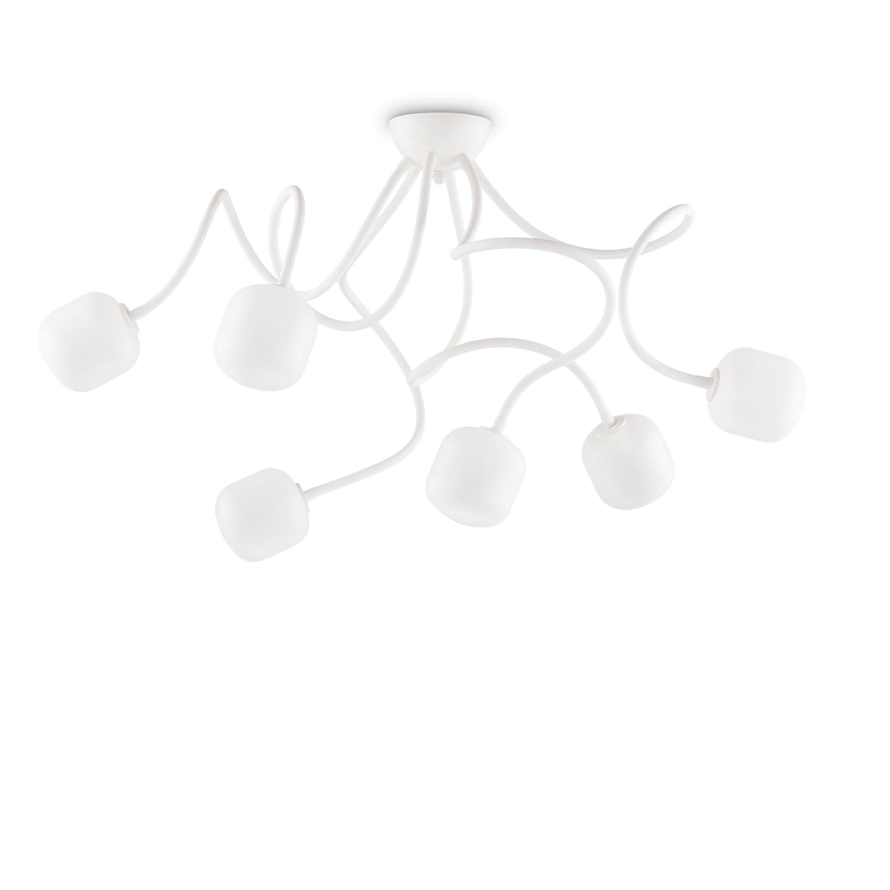 Plafoniera Octopus PL6 Bianco