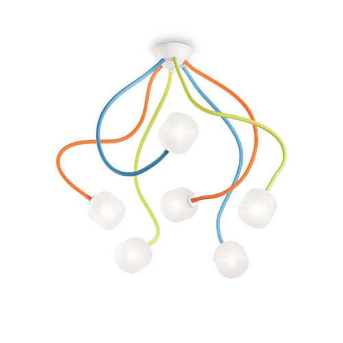 Plafoniera Octopus PL6 Multicolore