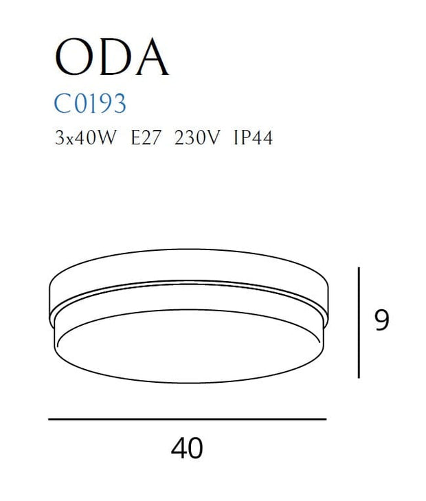 Plafoniera Oda C0193 Bianco (2)