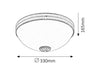 Plafoniera Orchidea 8558 Ottone (2)