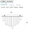 Plafoniera Organic C0115D Cromo (2)