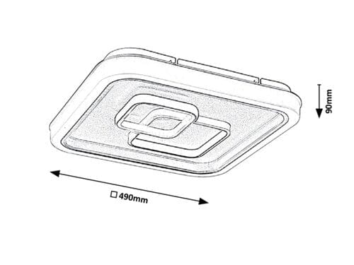 Plafoniera Portia 3318 Argento (3)