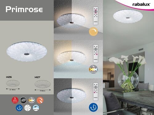 Plafoniera Primrose 1426 Bianco (8)