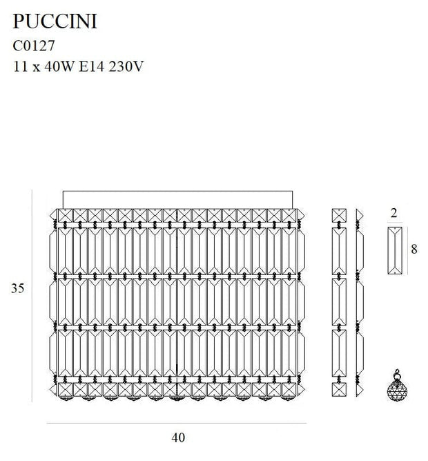 Plafoniera Puccini C0127 Cromo (3)
