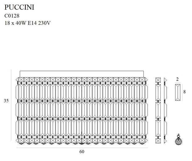 Plafoniera Puccini C0128 Cromo (3)