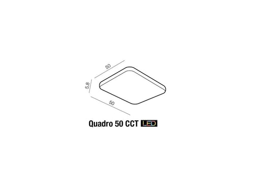 Plafoniera Quadro 50 AZ2759 Nero (1)