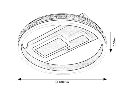 Plafoniera Roxana 6830 Argento (5)