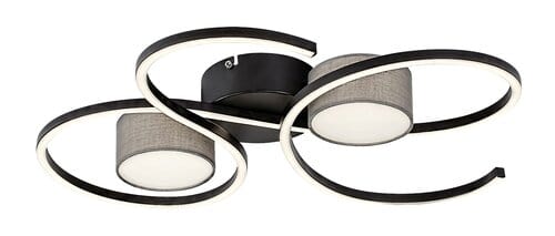 Plafoniera Shiena 71116 Nero