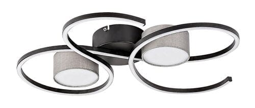 Plafoniera Shiena 71116 Nero (1)