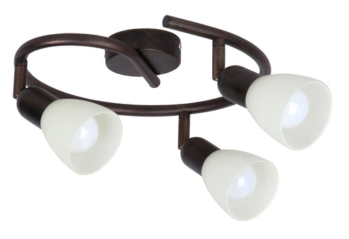 Plafoniera Soma Round 6593 Bianco e Nero