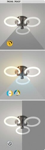 Plafoniera Sotiris 71007 Grigio (7)