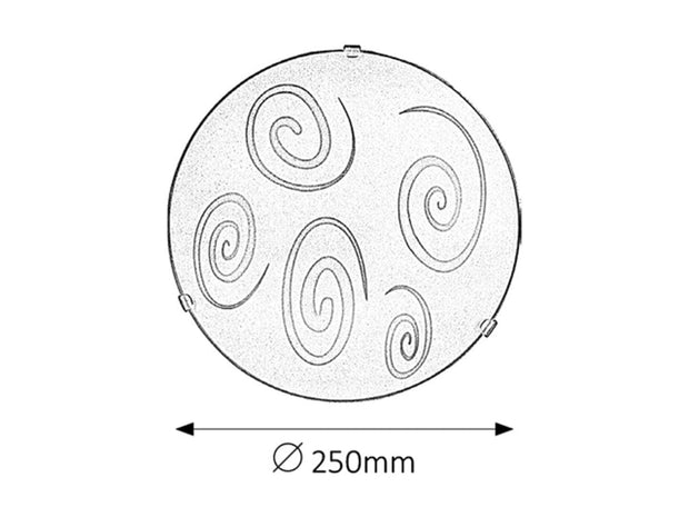 Plafoniera Spiral 1822 Bianco (2)