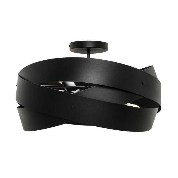 Plafoniera Tornado Nero