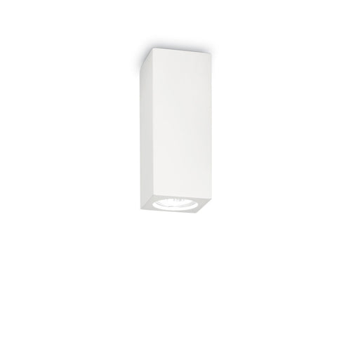 Plafoniera Tower PL1 Small Square Bianco