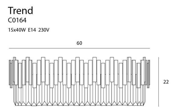Plafoniera Trend C0164 Oro (3)