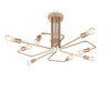 Plafoniera Triumph PL8 Ottone
