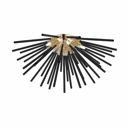 Plafoniera Urchin Nero